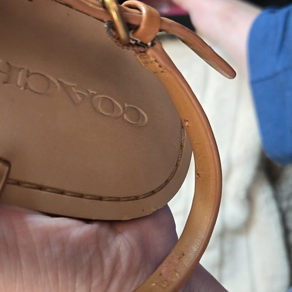 Coach Tan Leather Sandals - Picture 5 of 13